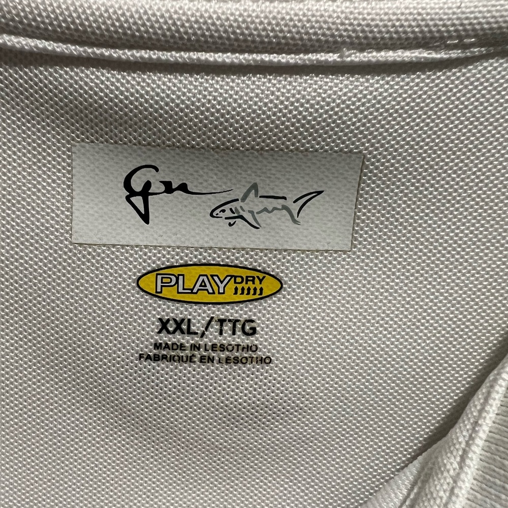 Greg Norman Collection White Sleeveless Golf Shirt.  Carolina National. - Picture 3 of 7